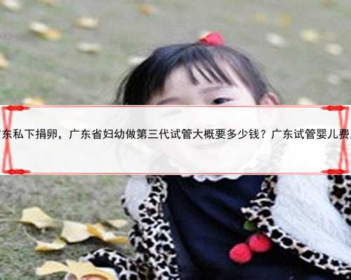 广东私下捐卵，广东省妇幼做第三代试管大概要多少钱？广东试管婴儿费用